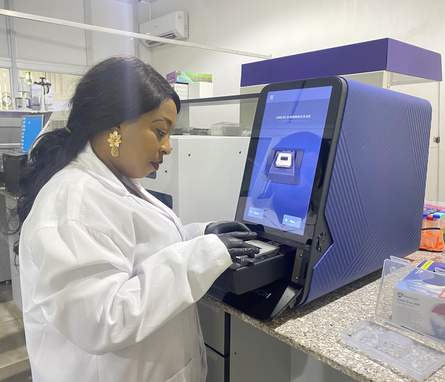 Scientist working in a lab