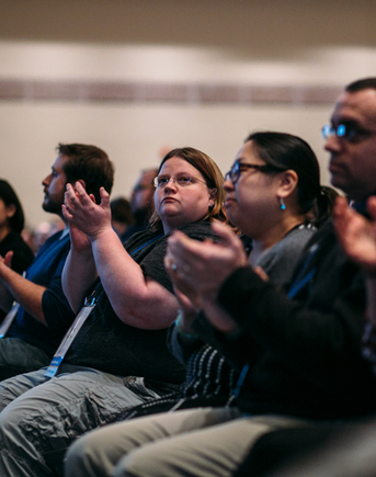 Broadies applauding the Excellence awards awardees at the Broad retreat