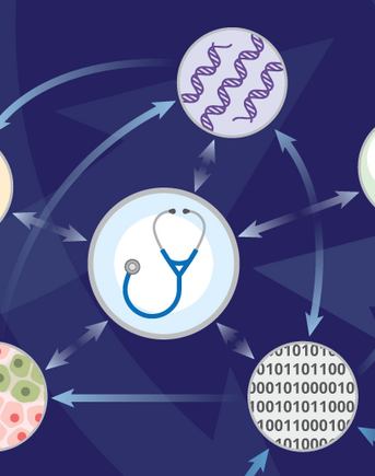 Visual representation of chronic diseases connections to research and medicine