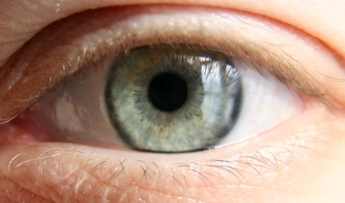 Close-up photograph of a person's eye